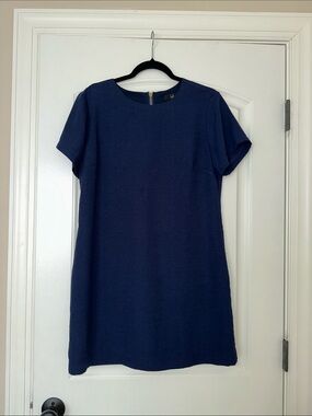 Lulu's Navy Short Sleeve Shift Dress
